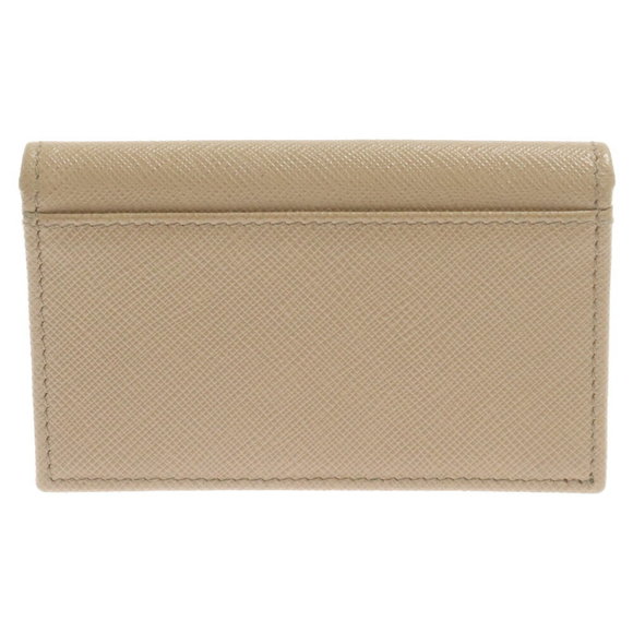 Prada Beige Fiocco Holder Case Business Saffiano - Picture 1 of 5